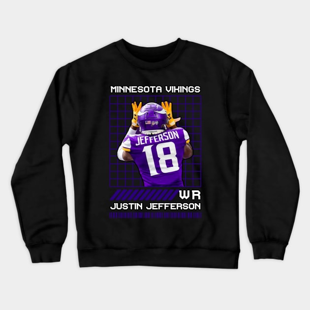 JUSTIN JEFFERSON - WR - MINNESOTA VIKINGS Crewneck Sweatshirt by Mudahan Muncul 2022